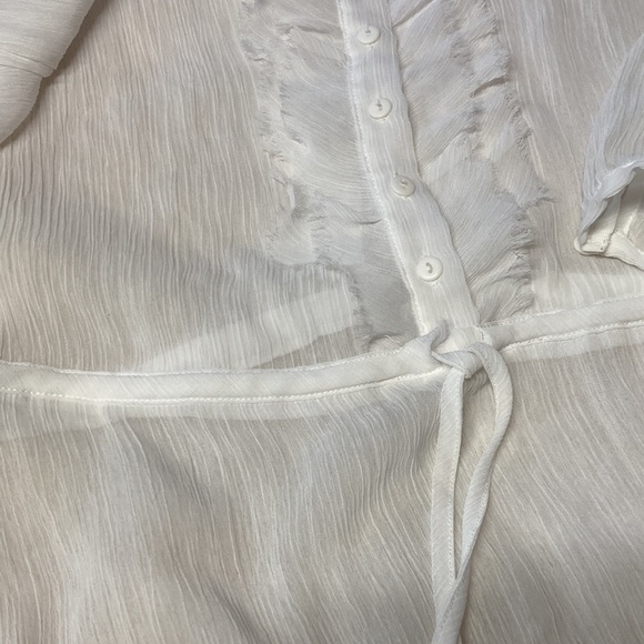 Mark sheer gauze long sleeve top size M - Picture 3 of 9